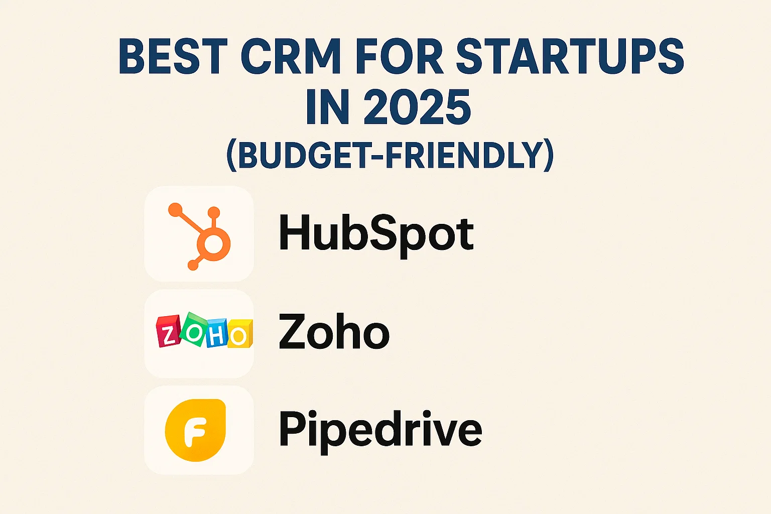 Best CRM for Startups in 2025 (Budget Friendly) Thumbnail