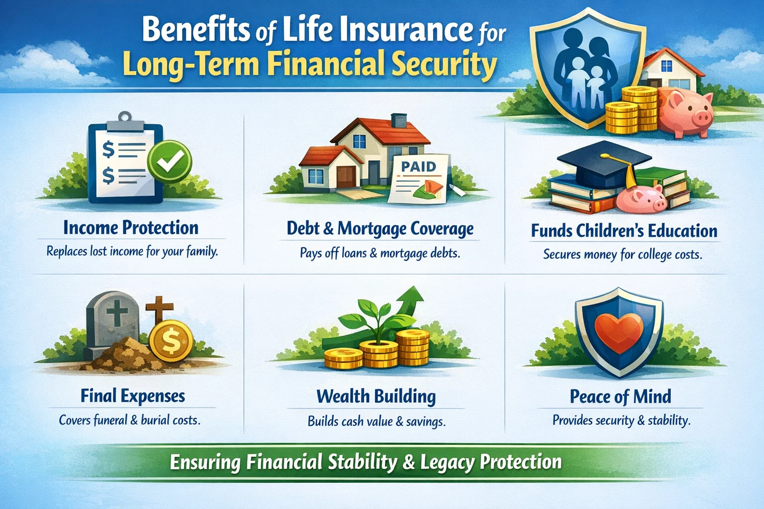 Benefits of Life Insurance for Long-Term Financial Security Hero Image